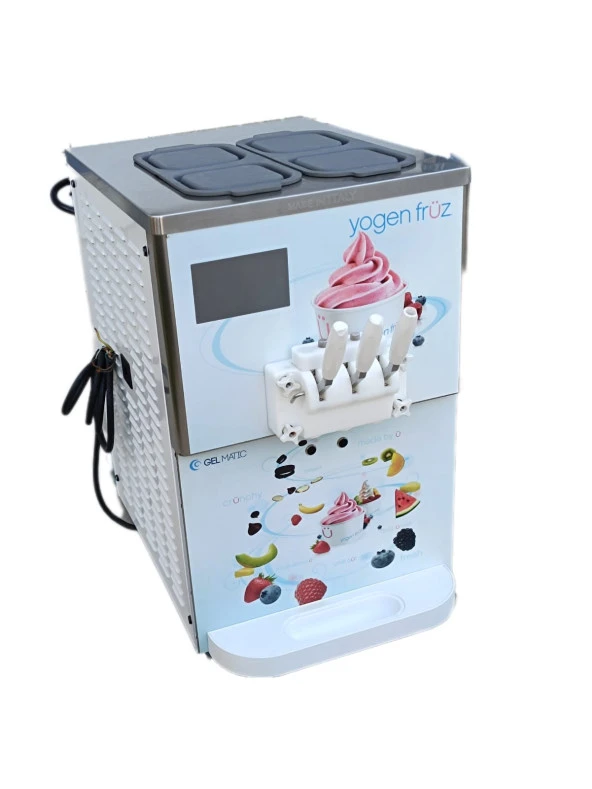 Gel Matic BC 250 PM 3 Kollu Soft Dondurma Frozen Yoğurt Makinesi 2.El