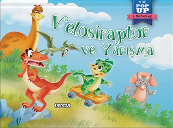 Pop-Up Mini Dinozorlar - Velosiraptor Ve Yarışma