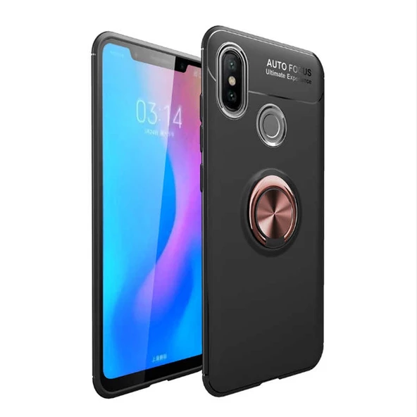 Xiaomi Redmi Note 7 Kılıf Yüzüklü Magnetli Ravel Case