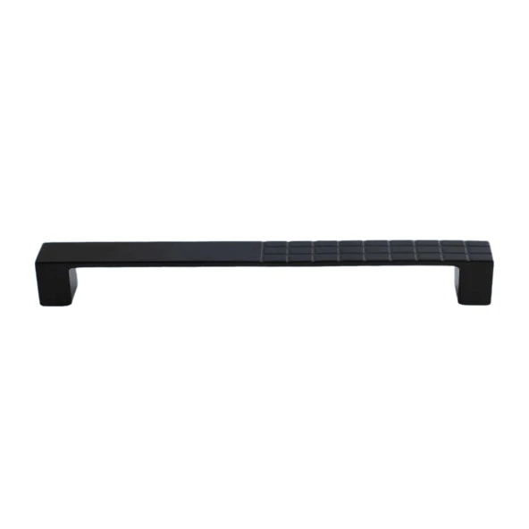 4 Adet Bihter Desenli Kulp 160 mm Siyah Mutfak Kulpu Çekmece Dolap Kapak Kulbu Metal  Mobilya Dolabı - 5