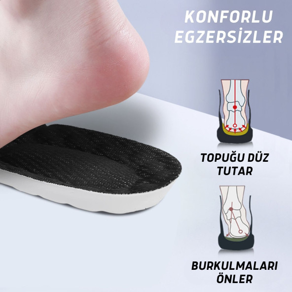 Anatomik, Rahat, Konforlu, Poliüretan, Sporcu Ayakkabı Tabanlığı, 44-45 Siyah - 4
