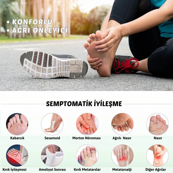 Stiletto İçi Kaydırmaz Jel Ön Tabanlık, Yapışkanlı, Nasır Koruyucu, Şeffaf Silikon Ayakkabı Tabanlığı - 5