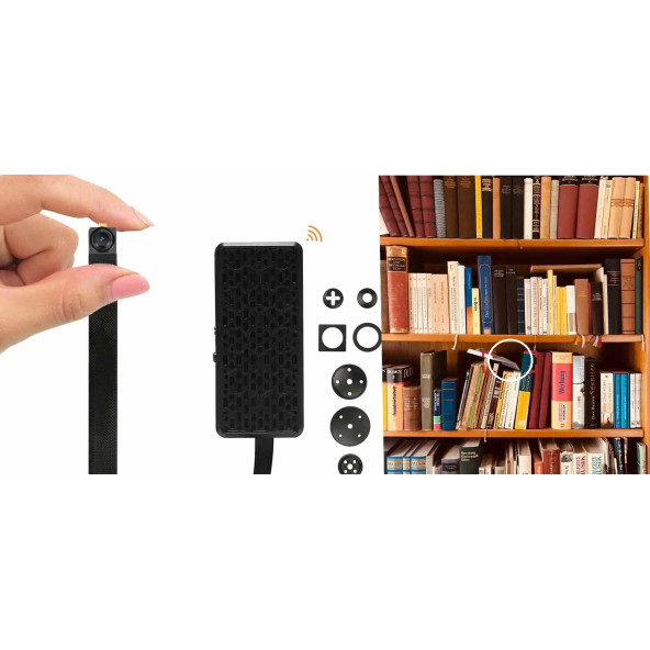 Wifi İp Kablosuz Gece Görüşlü Hareket Algılama Mini Güvenlik Kamera 32 GB Hafıza Kartı Hediyeli - 4