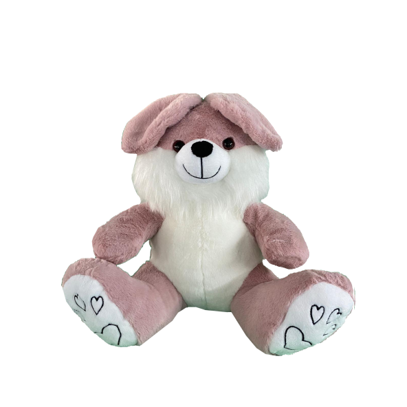 OTURAN SAKALLI PEMBE PELUŞ TAVŞAN - 3
