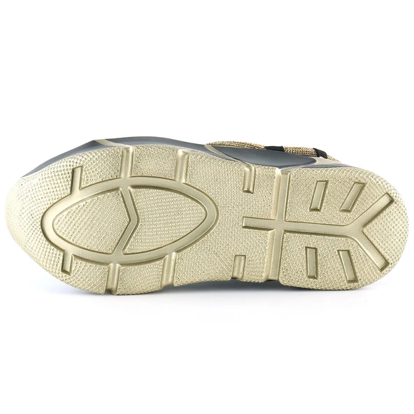 Erkan Saçmacı Barbara Siyah Streç Altın Taşlı Sneaker - 5