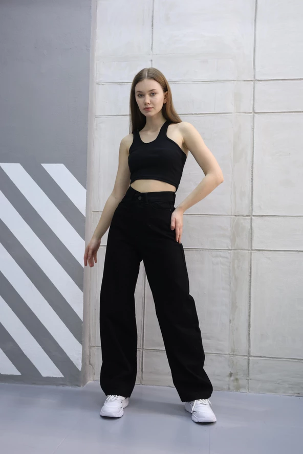 Baggy model arka kempantolon er detaylı kot 72229 - 5