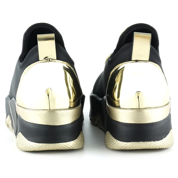 Erkan Saçmacı Almendra Altın Streç Taşlı Sneaker - 3