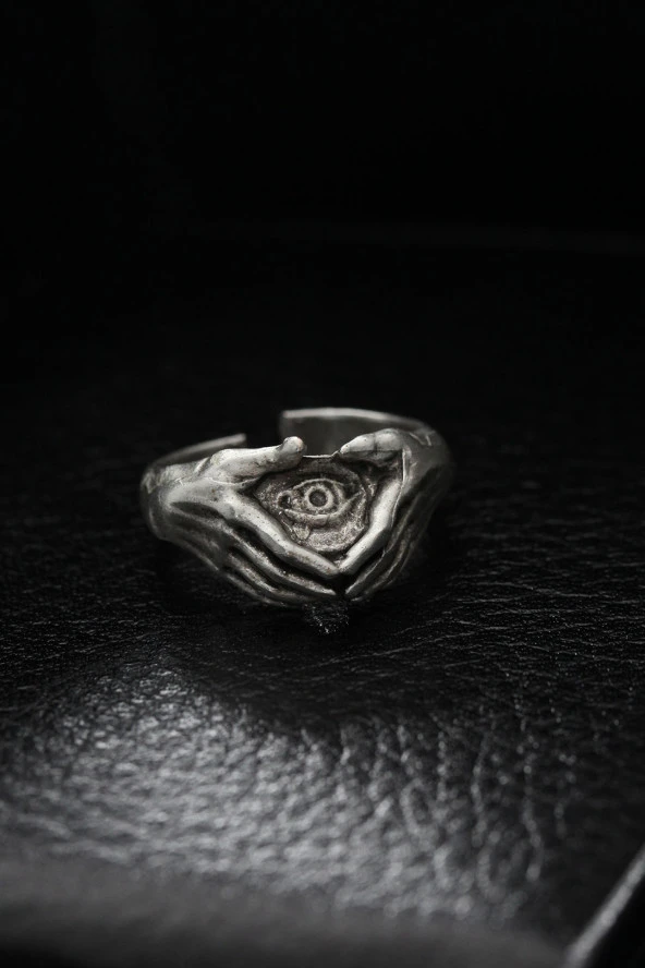 Ayarlanabilir İlluminati Model Erkek Yüzük - TJ-EY491 ürün görseli 1