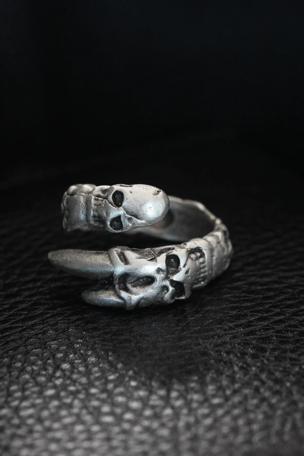 Ayarlanabilir Kurukafa Pençe Model Erkek Yüzük - TJ-EY481 ürün görseli 1