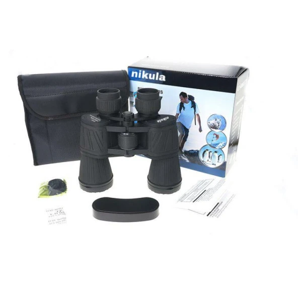 Nikula 10X50 Profesyonel El Dürbünü - Mavi  Mercek - Süper Netlik - 1000M/56M- ürün görseli 1