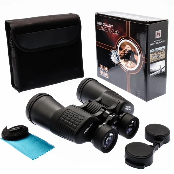 Mentch 7X50 Wa Su Geçirmez Dürbün Geni̇ş Ön Mercek 1000M/56M Siyah ürün görseli 1