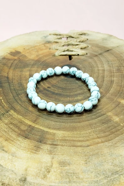 Havlit Doğal Taş Bileklik Kutulu - Resim 3