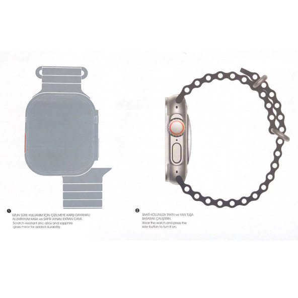 TT T10-Ultra 2,09 inc Bluetooth Akıllı Saat - 4