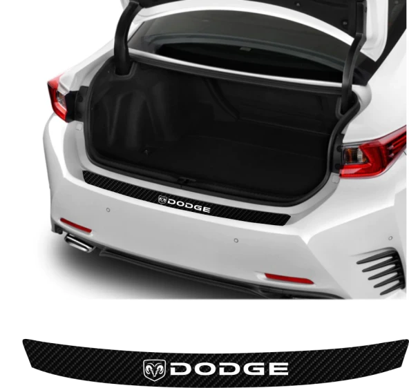 Dodge Ram İçin Uyumlu Aksesuar Oto Arka Tampon Bagaj Koruyucu Sticker 92*7 Cm