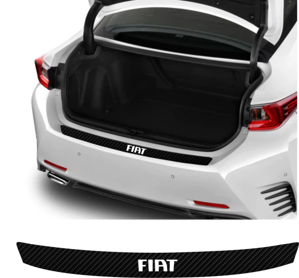 Fiat Punto İçin Uyumlu Aksesuar Oto Arka Tampon Bagaj Koruyucu Sticker 92*7 Cm