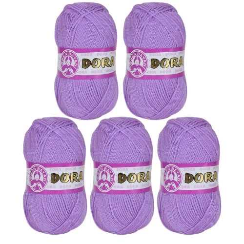Ören Bayan Dora Örgü İpi - Ametist - 5'Li Paket - ( Renk Kodu : 056 ) ürün görseli 1