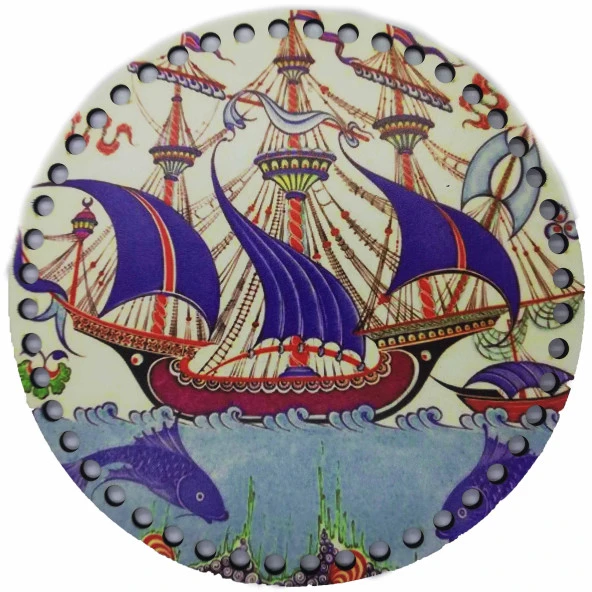 Ahşap Çanta Plakası 7284 Çini Gemi Model