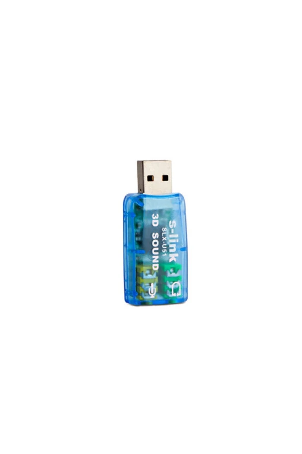 S-LINK SLX-U51 USB SES KARTI 2.0 ÇEVİRİCİ ADAPTÖR