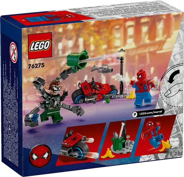 LEGO Super Heroes 76275 Motorcycle Chase: Spider-Man vs. Doc Ock - Resim 2