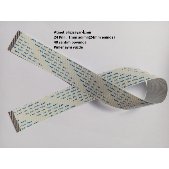 Awm 20624 80C 60V Vw-1 Flex Şerit Kablo 24 Pin 40 Cm 24-1-40A