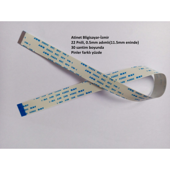 Awm 20624 80C 60V Vw-1 Flex Kablo 22 Pin 22-0.5-30B