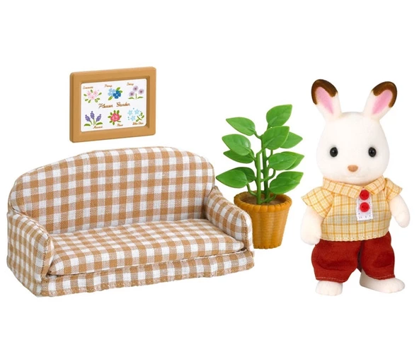 Sylvanian Families Çikolata Kulaklı Tavşan Baba Seti ESF5013 - 2