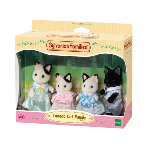 Sylvanian Families Tuxedo Cat Family ESF5181
