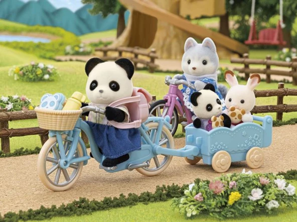 Sylvanian Families Bisiklet ve Paten Seti -Panda Kız ESF5652 - 4