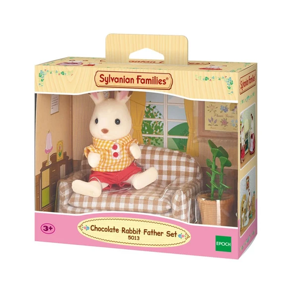 Sylvanian Families Çikolata Kulaklı Tavşan Baba Seti ESF5013 - Resim 1