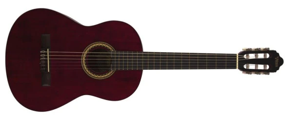 Valencia Vc204twr Bordo Klasik Gitar (Kılıf+Pena+Yedek Tel Takımı)
