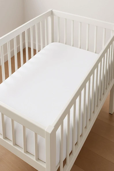 60 x120 + 15 cm Pamuklu ve Lastikli Fittet Penye Bebek Çarşafı - 5