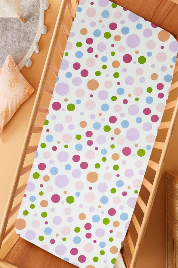 100x150 cm Ranforce Kumaş Lastiksiz %100 Pamuklu İpeksi Bebek Çarşafı - 4