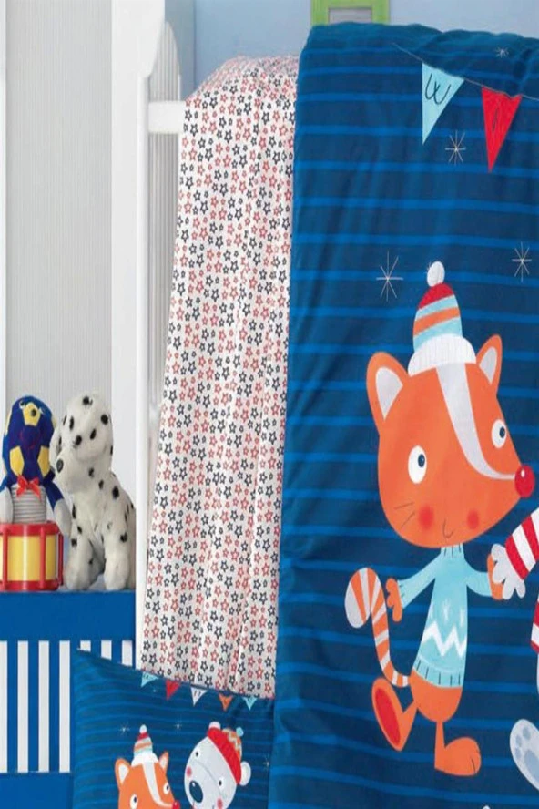 100x150 cm Ranforce Kumaş Lastiksiz %100 Pamuklu İpeksi Bebek Çarşafı - 10