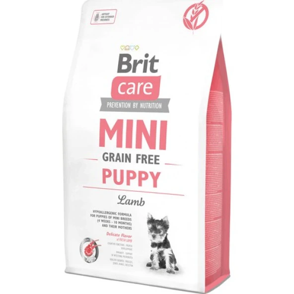 BritCare Mini Puppy Kuzu Etli Tahılsız Küçük Irk Yavru Köpek Maması 2 Kg