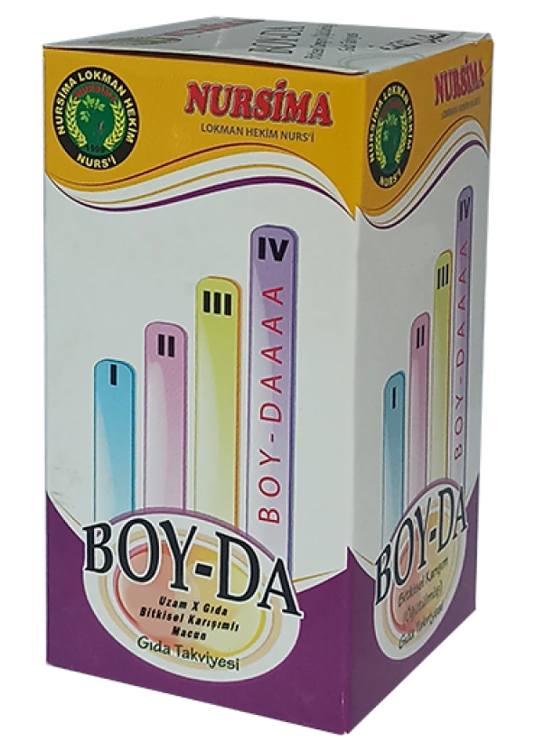 Nursima Boy-Da Uzam X Gıda Bitkisel Karışımlı Macun 420 gr