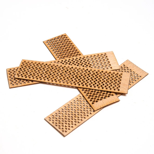 Delikli Model (üçgen) 25 x 100 x 0.5 mm Sehpalı 30 Adet ürün görseli