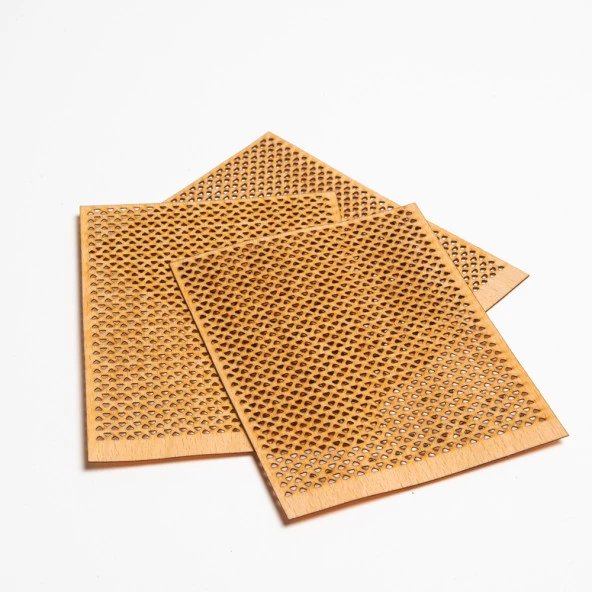 Delikli Model (üçgen) 75 x 100 x 0.5 mm Sehpalı 100 Adet - Resim 5