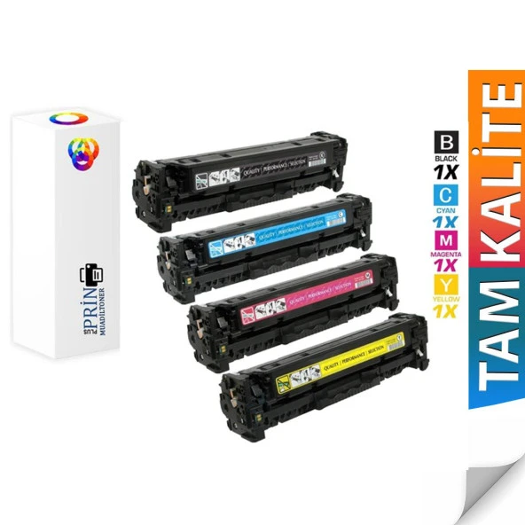 Hp Laserjet Pro 300 Color Mfp M375NW 4 Renk Muadil Toner 305A-CE410 ürün görseli