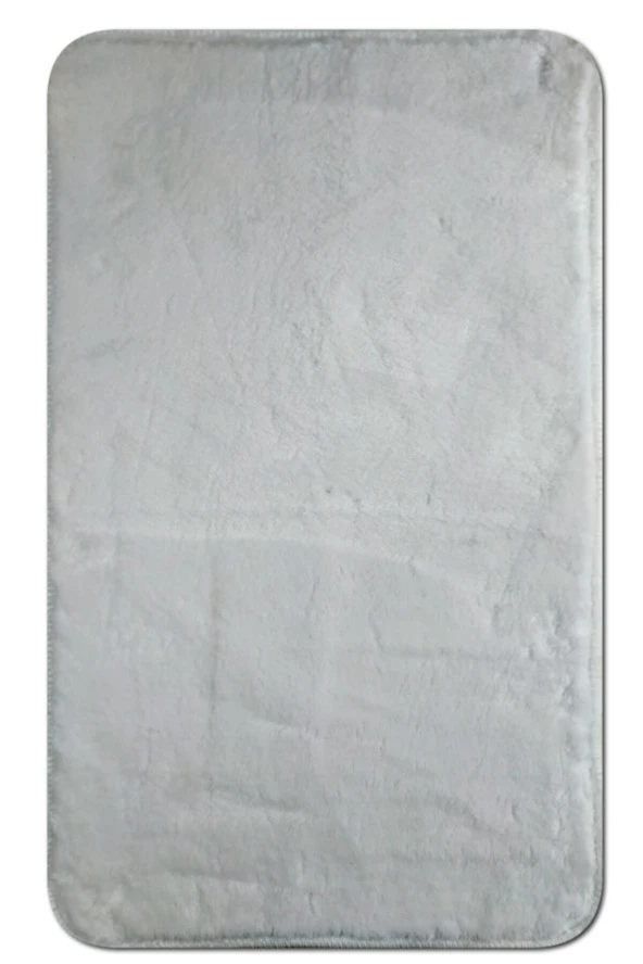 50 X 80cm Pofuduk Kabarık Kalın Paspas, Beyaz