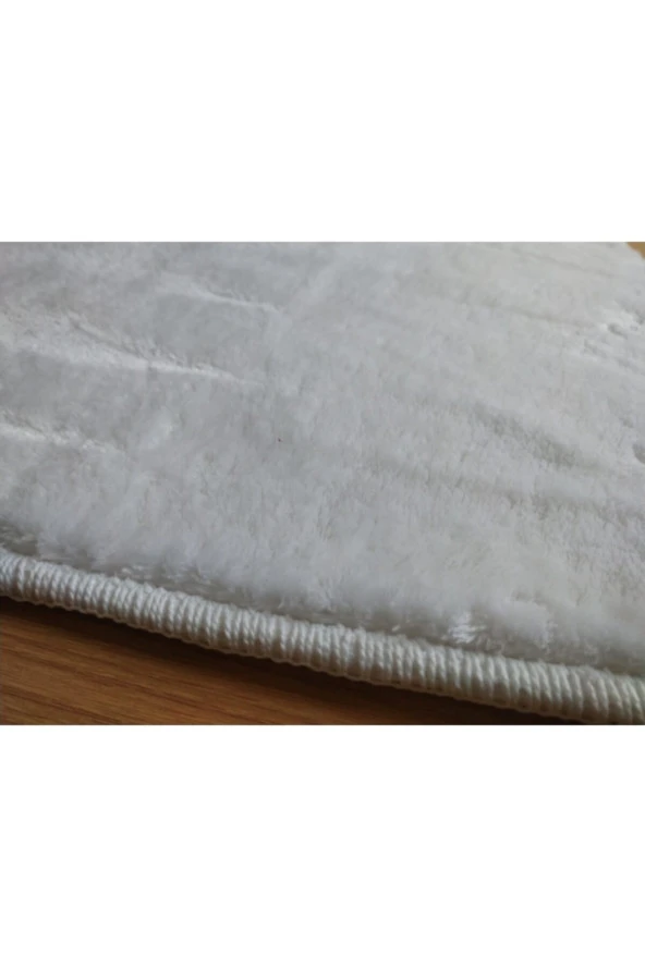 50 X 80cm Pofuduk Kabarık Kalın Paspas, Beyaz - 4