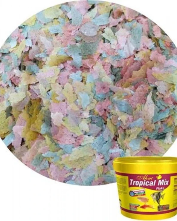 Ahm Tropical Mix Flake 250gr Kilitli Poşette  Gönderilir skt:04/2028 - Resim 2