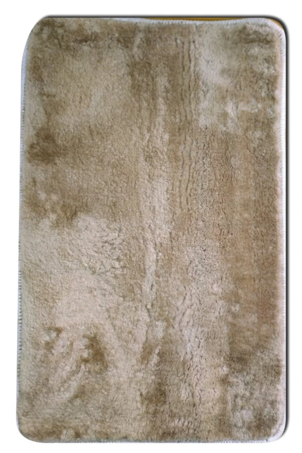 50x80cm Kaymaz Tabanlı Pofuduk Kalın Paspas, bakır