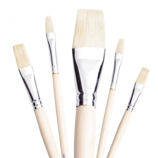 Pebeo Art 258 F Yassı Uç Doğal Kıl Fırça no:20