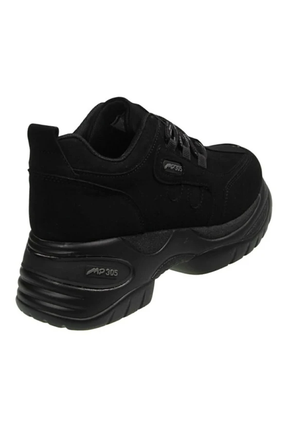 M.P 305 Siyah Orijinal Ürün Kalın Taban Kadın Yürüyüş Ayakkabısı - Resim 5