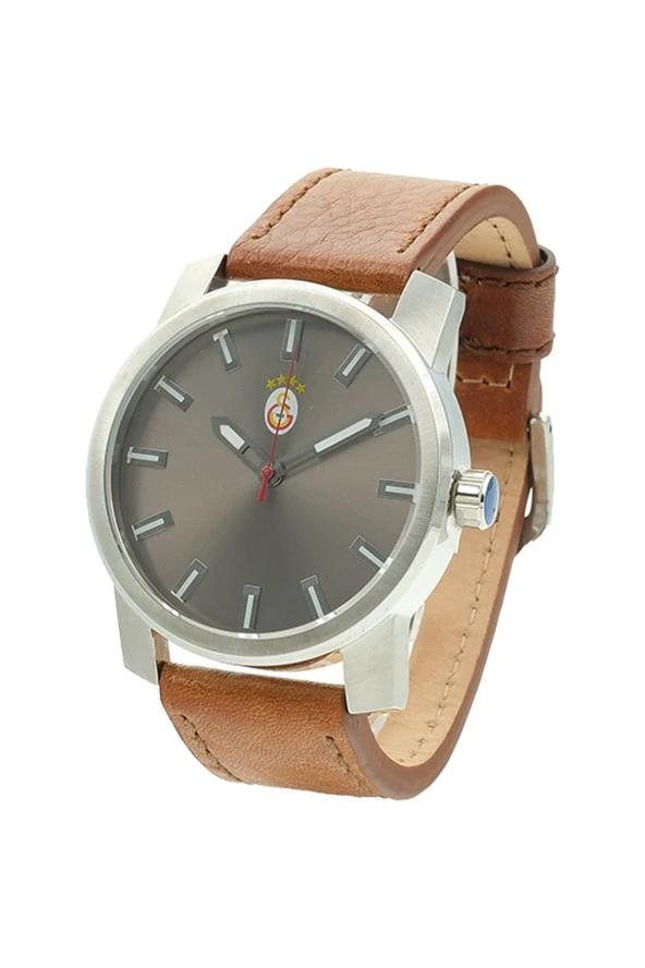 Galatasaray Orijinal Taba Renk Deri Kordonlu Kol Saati Hediyelik Ahşap Kutulu - 4