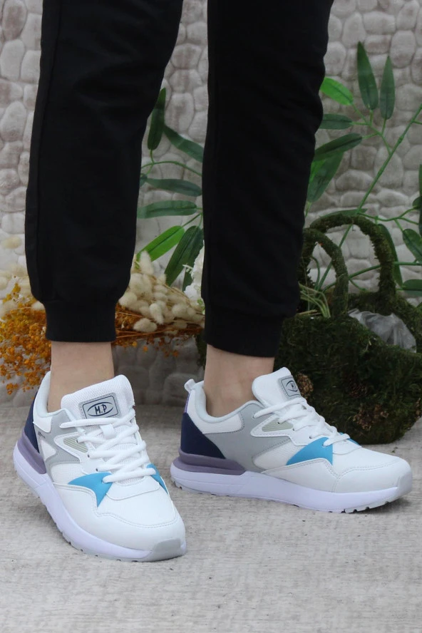 M P 241 1567 Beyaz Gri Rahat Orijinal Ürün Kadın Spor Ayakkabı - Resim 2