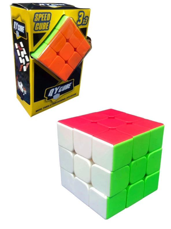 Speed Cupe Rubik Küp Zeka Küpü 3x3 Canlı Renkler Hız Küpü