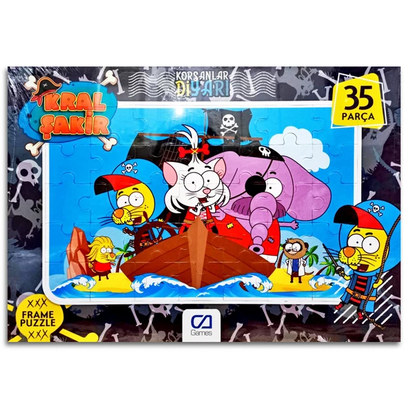 Paw Patrol (Pati Devriyesi) ve Kral Şakir 2 li Frame Puzzle/Yapboz - 2