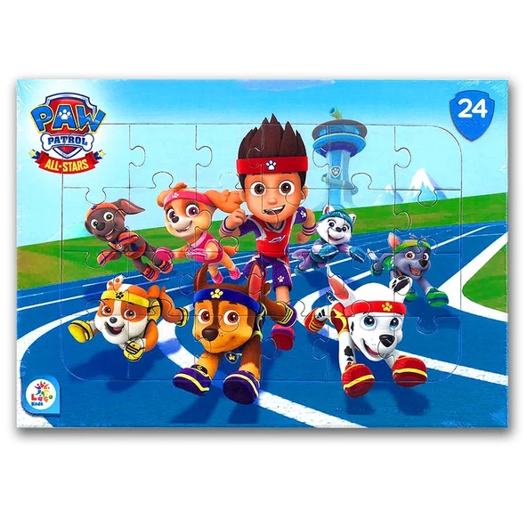 Laço Kids Paw Patrol (Pati Devriyesi) 4 lü Frame Puzzle/Yapboz Set - Resim 4