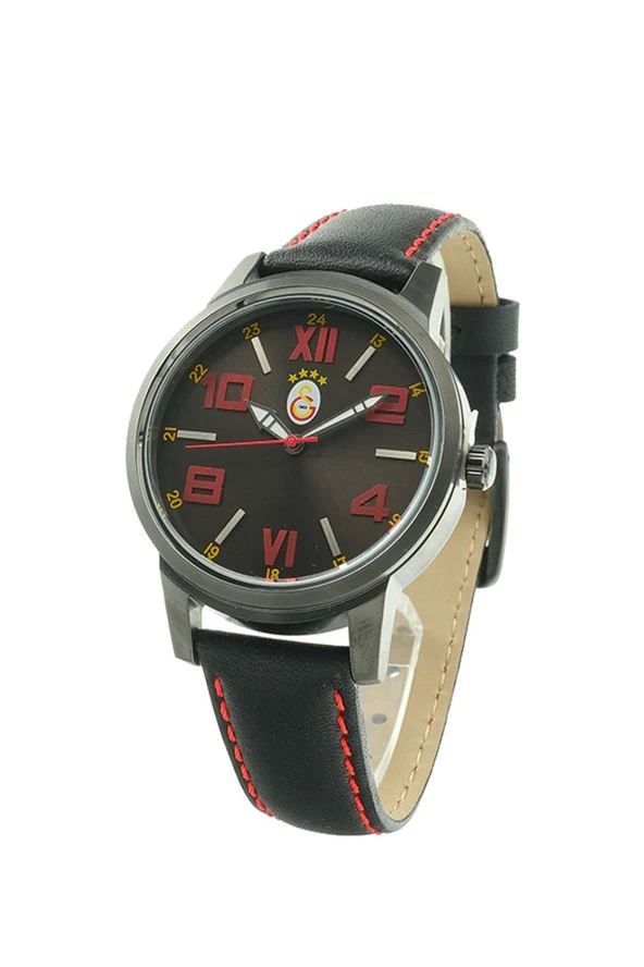 Galatasaray Orijinal Deri Kordonlu Kadın Kol Saati Hediyelik Ahşap Kutulu - 4